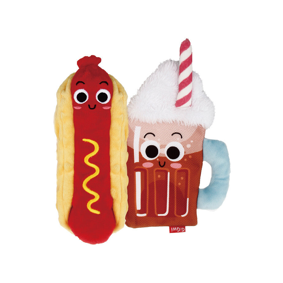 Foody Friendz|Hot Dog & Smoothie Dog Toy