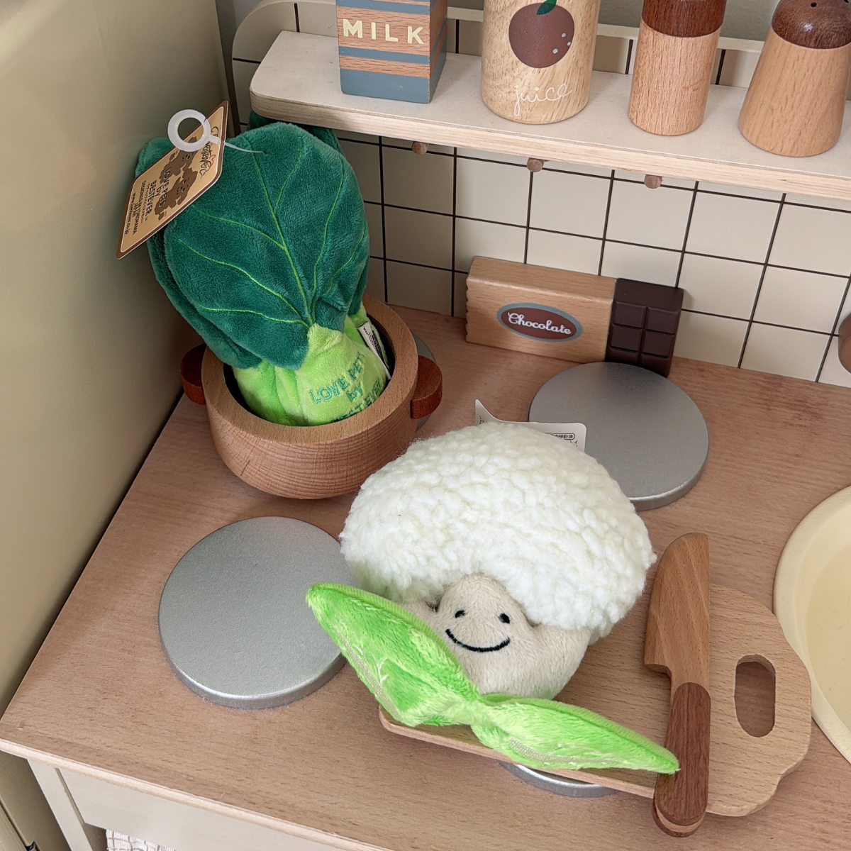 BESTEVER|Cauliflower Plush Dog Toy
