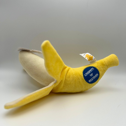 BESTEVER｜Banana Plush Dog Toy