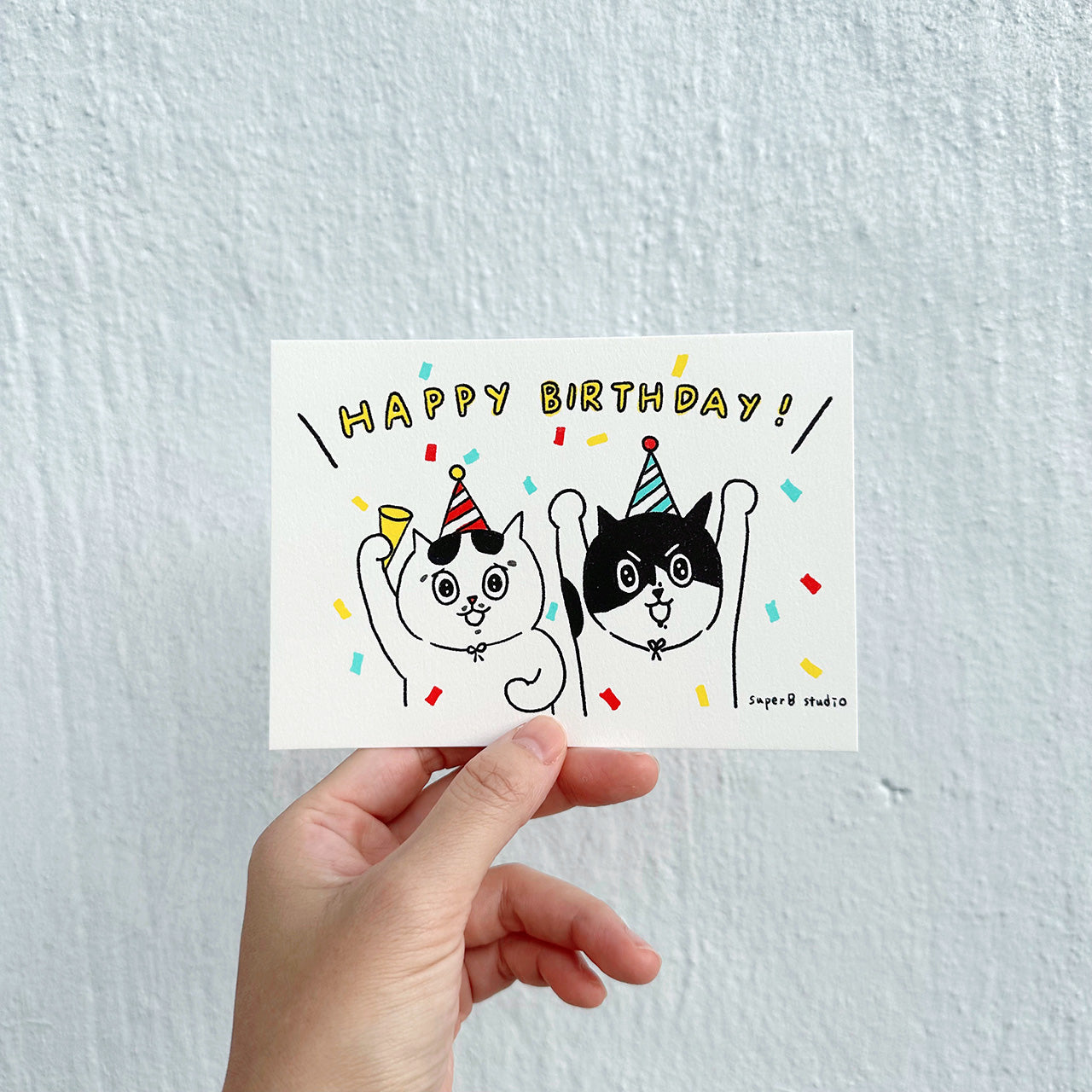 Happy Birthday Postcard | 黑皮生日卡 明信片