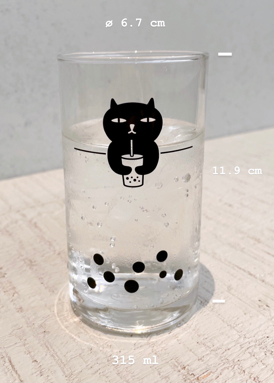 Bad Kitty Boba Glass | 壞貓咪珍珠杯 (315ml)