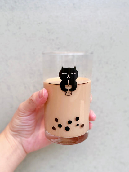 Bad Kitty Boba Glass | 壞貓咪珍珠杯 (315ml)