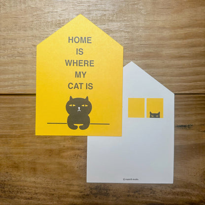 HOME IS WHERE MY CAT IS Postcard｜喵家就是我家 明信片