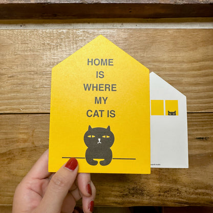 HOME IS WHERE MY CAT IS Postcard｜喵家就是我家 明信片