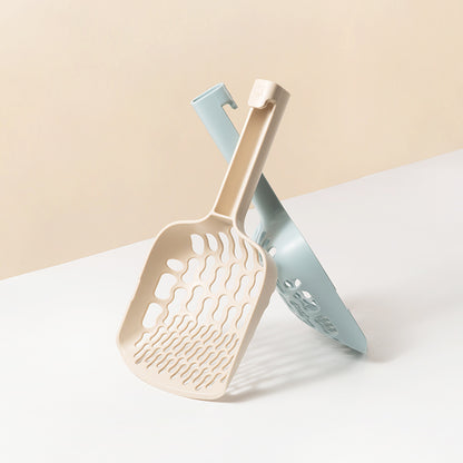 INFINITY Cat Litter Scoop, Two Color (Peach/Blue)｜專利 8 字快篩貓砂鏟（藍色/杏色）