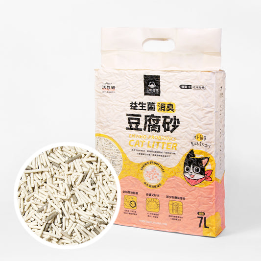 Enviro-Probiotics Clumping Tofu Cat Litter - Strip (6-lb bag)｜益生菌消臭豆腐砂 原味(條型) 6-lb bag