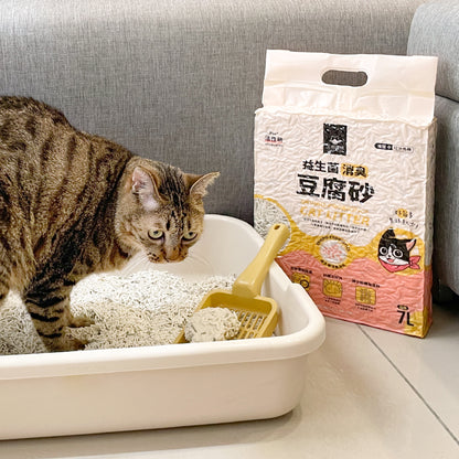 Enviro-Probiotics Clumping Tofu Cat Litter - Strip (6-lb bag)｜益生菌消臭豆腐砂 原味(條型) 6-lb bag