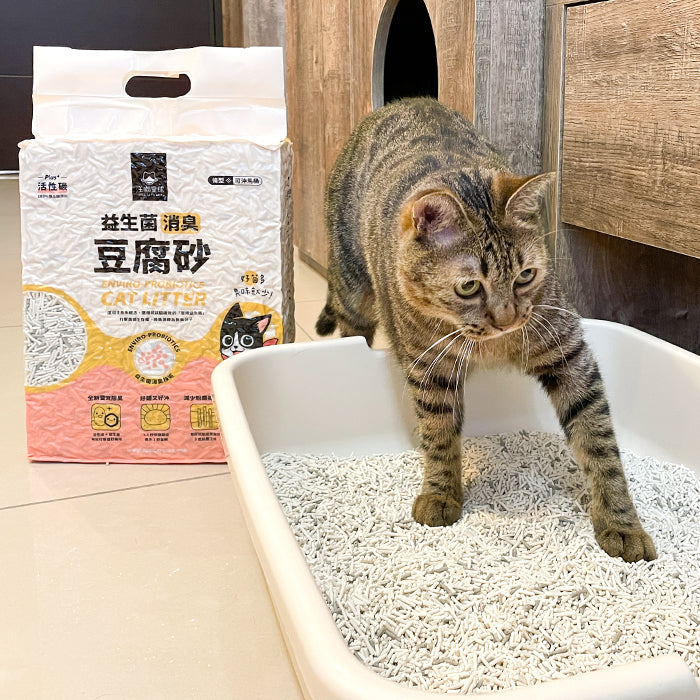 Enviro-Probiotics Clumping Tofu Cat Litter - Strip (6-lb bag)｜益生菌消臭豆腐砂 原味(條型) 6-lb bag